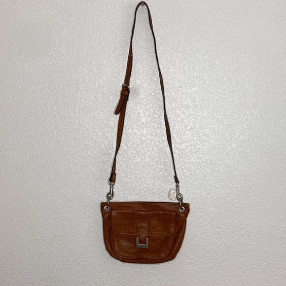 ELLEMENNO  Genuine Leather Crossbody Bag with Zipper and Magnetic Clasp Closure - Picture 1 of 8